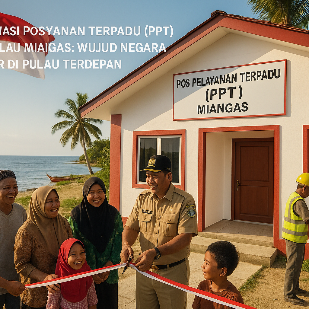 Renovasi Pos Pelayanan Terpadu (PPT) di Pulau Miangas: Wujud Negara Hadir di Pulau Terdepan