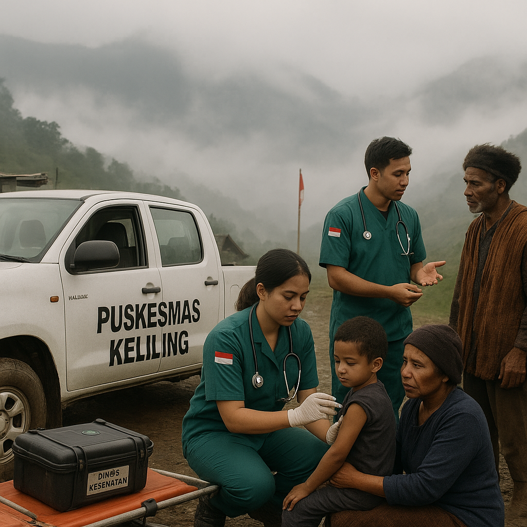 Puskesmas Keliling di Pegunungan RI-PNG: Layanan Kesehatan yang Menembus Kabut