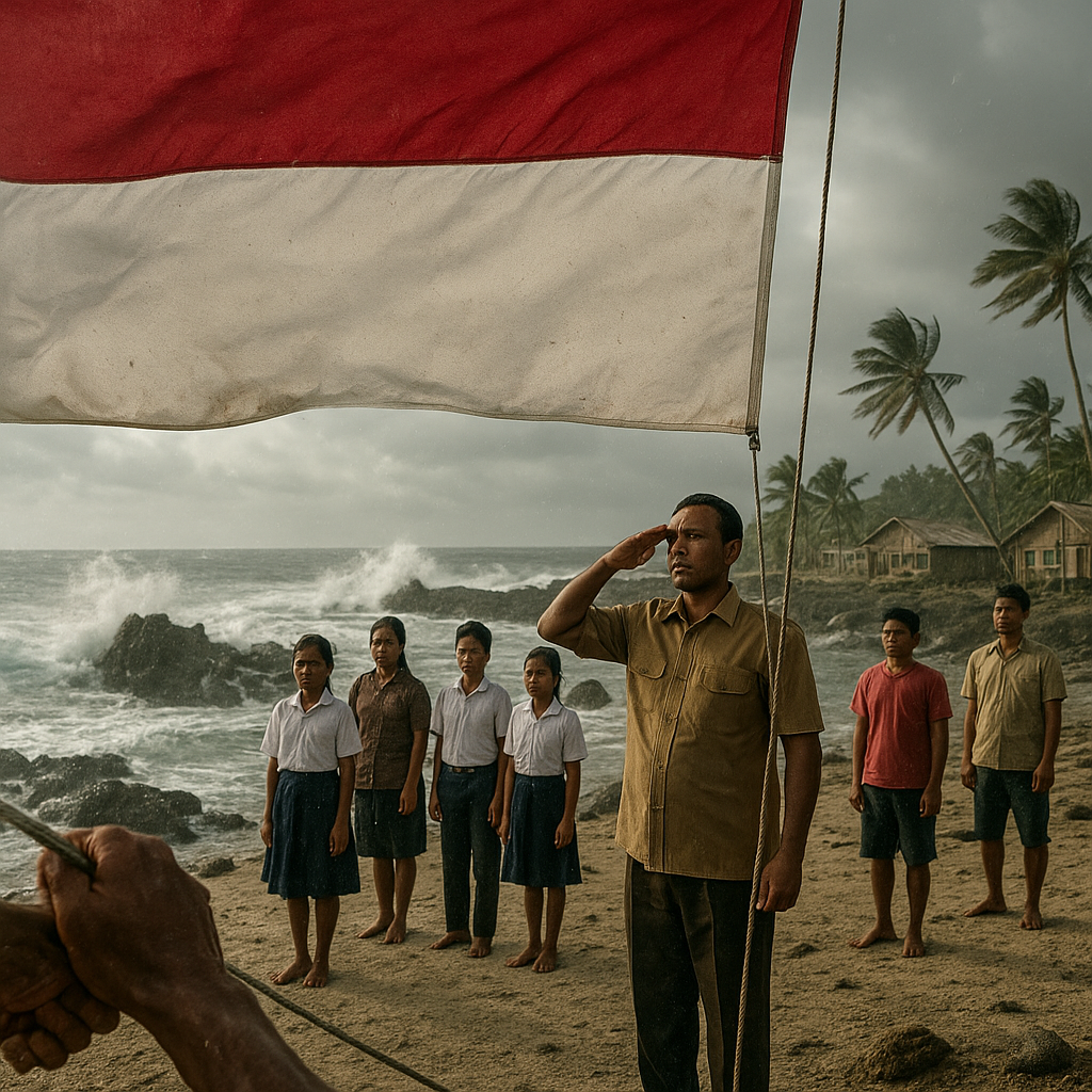 Upacara Bendera di Pulau Marore, Titik Terluar Utara Indonesia: Ombak Kencang dan Semangat Tak Padam