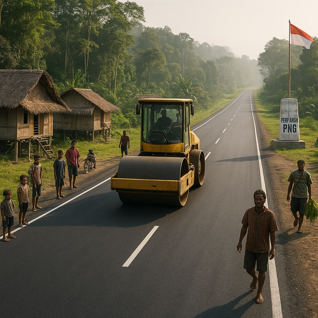 Jalan Trans-Papua Sampai Perbatasan PNG: Aspal Terakhir di Boven Digoel