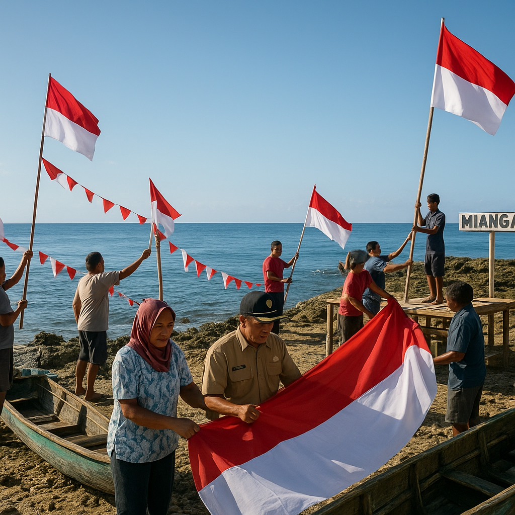 Upacara 17 Agustus di Pulau Miangas: Persiapan Dimulai Juni