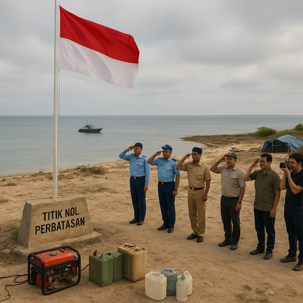 Merah Putih Berkibar di Pulau Berhala: Upacara Bendera di Titik Nol Perbatasan