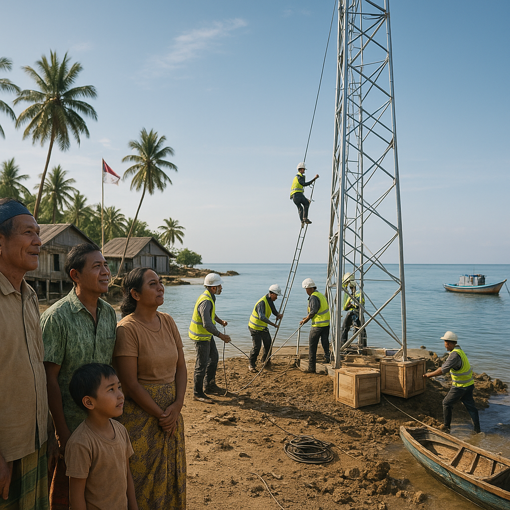 Jalur Komunikasi Darurat: Menara BTS di Pulau-pulau Terluar Perbatasan
