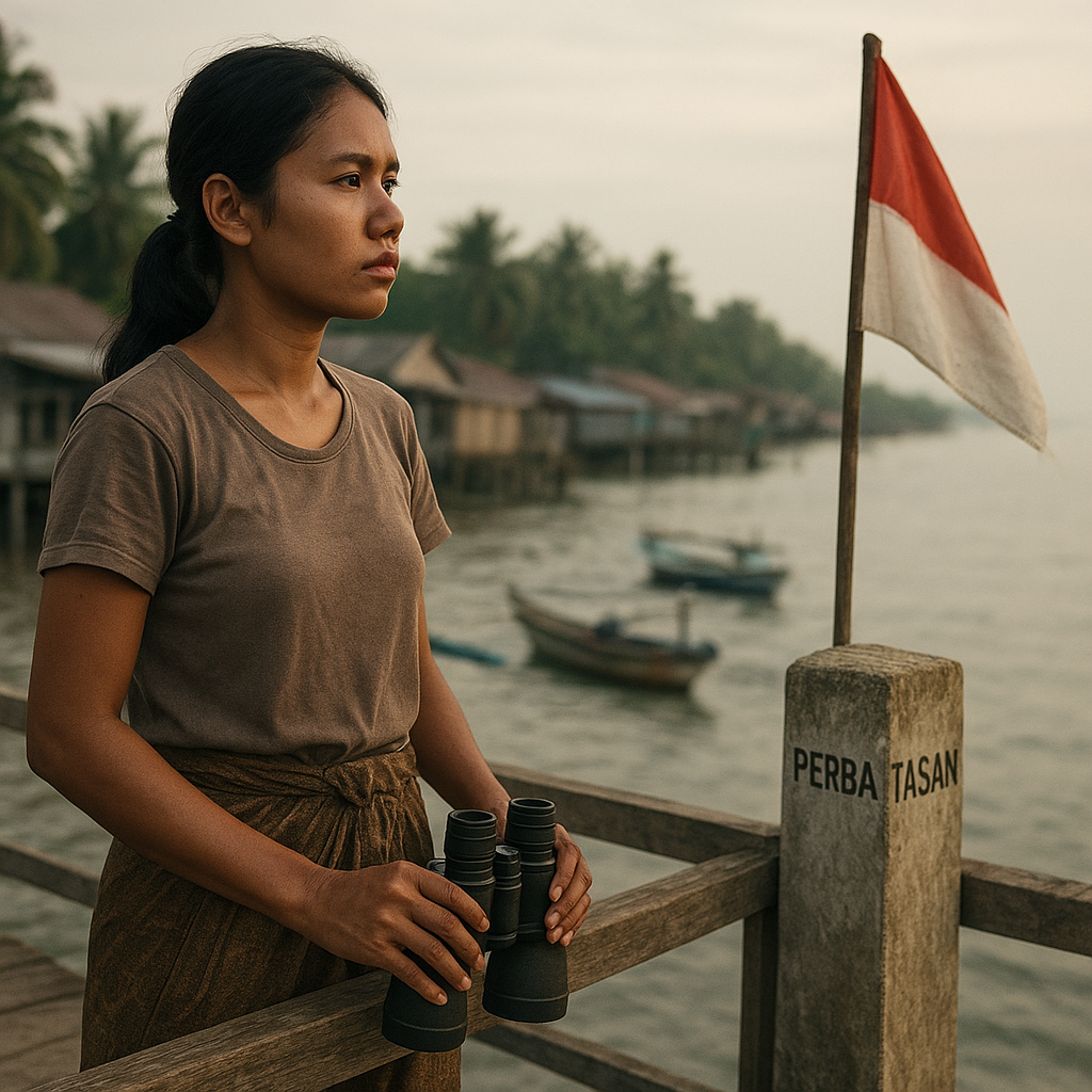 Gadis Muda di Pulau Sebatik Rutin Menjaga Tanah Kelahiran dari Aktivitas Illegal