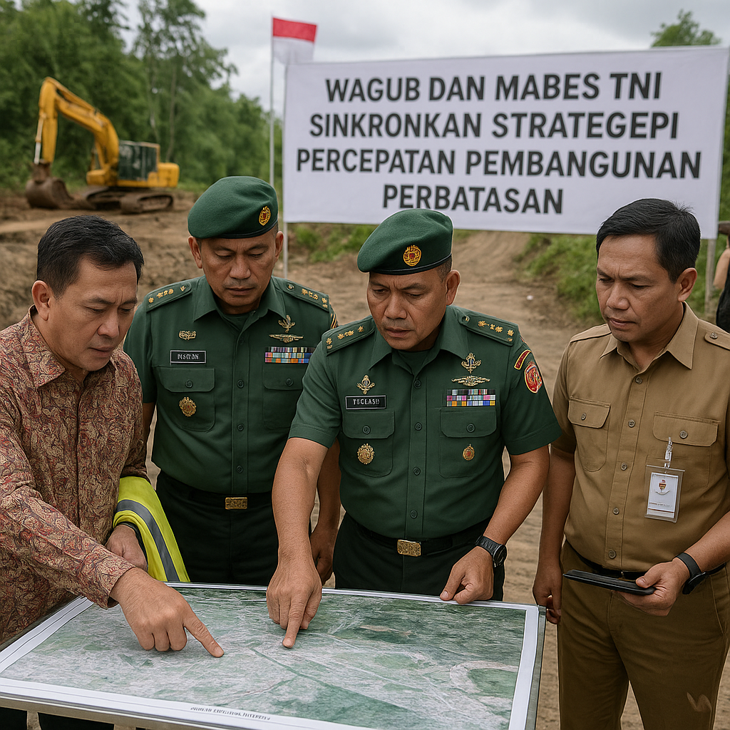 Wagub dan Mabes TNI Sinkronkan Strategi Percepatan Pembangunan Perbatasan