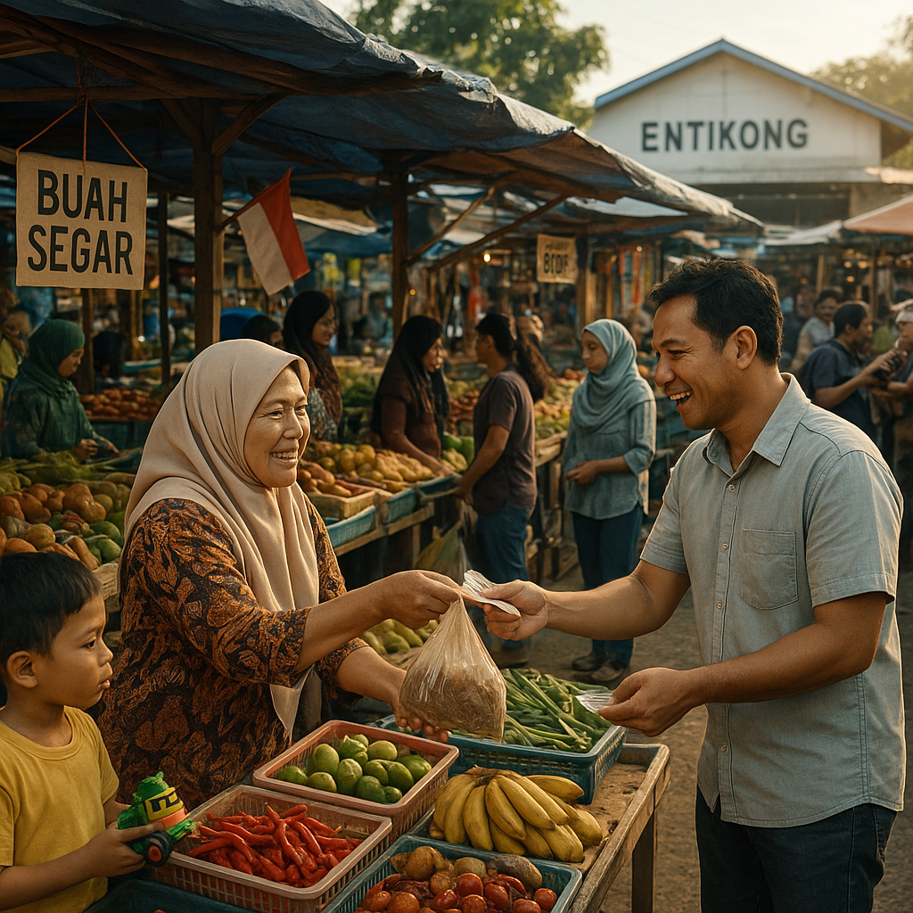 Pasar Perbatasan Entikong: Dua Negara dalam Satu Nadi