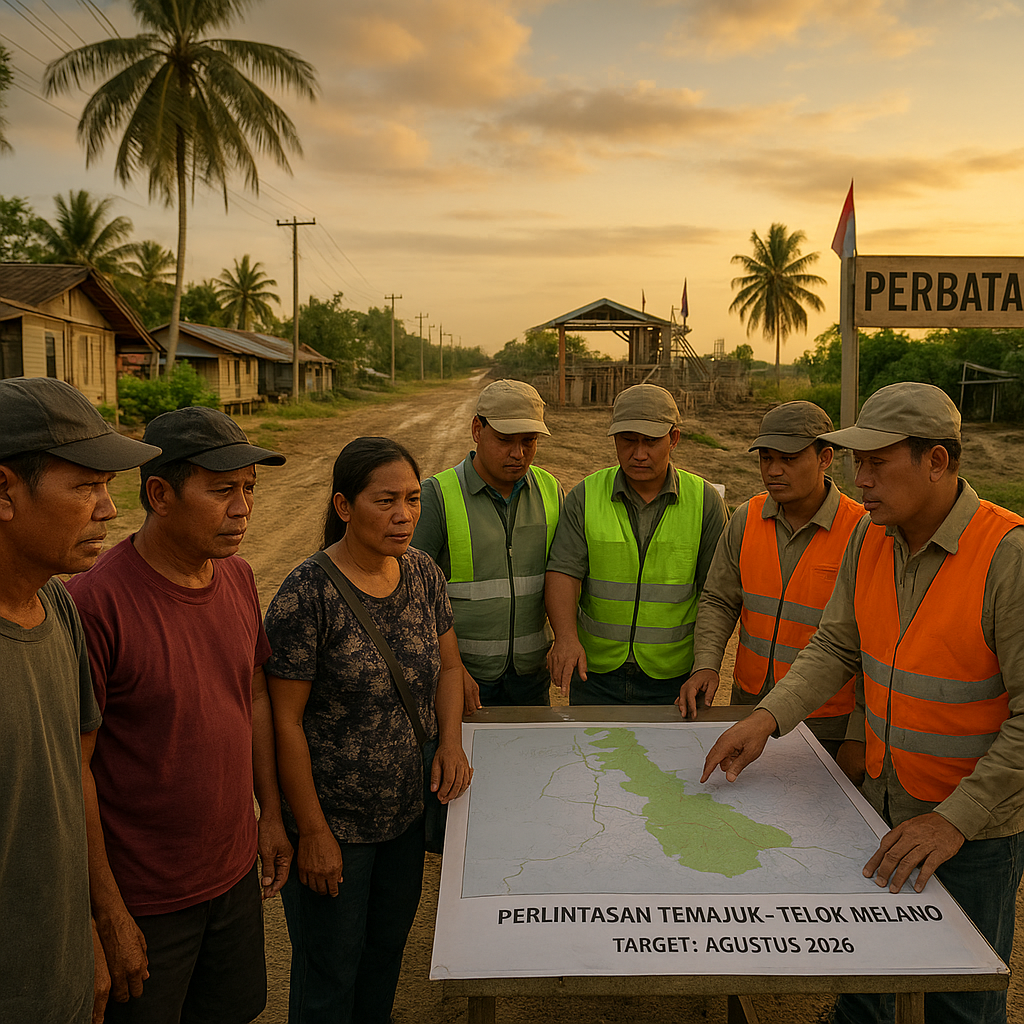 BNPP Sepakat Percepat Pembukaan Perlintasan Temajuk-Telok Melano, Target Operasional Agustus 2026