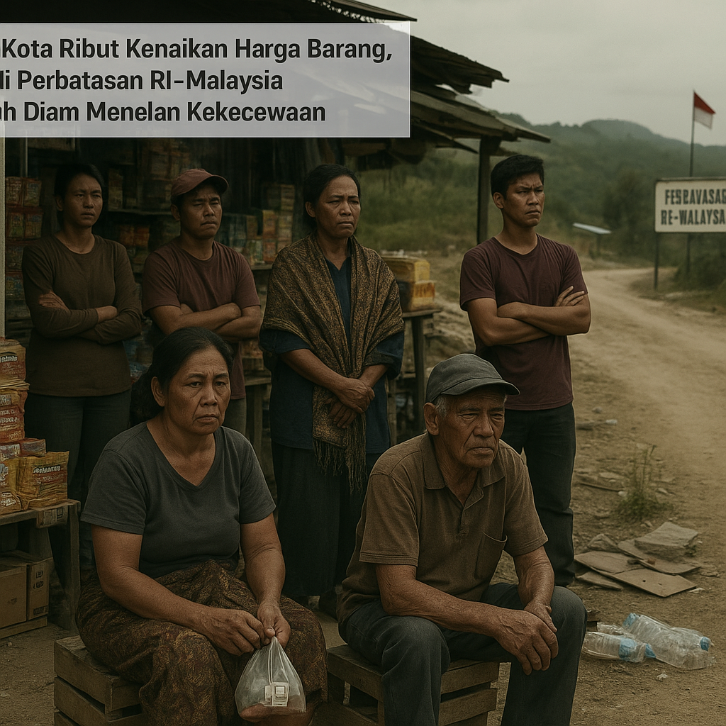 Orang Kota Ribut Kenaikan Harga Barang, Kami di Perbatasan RI–Malaysia Memilih Diam Menelan Kekecewaan