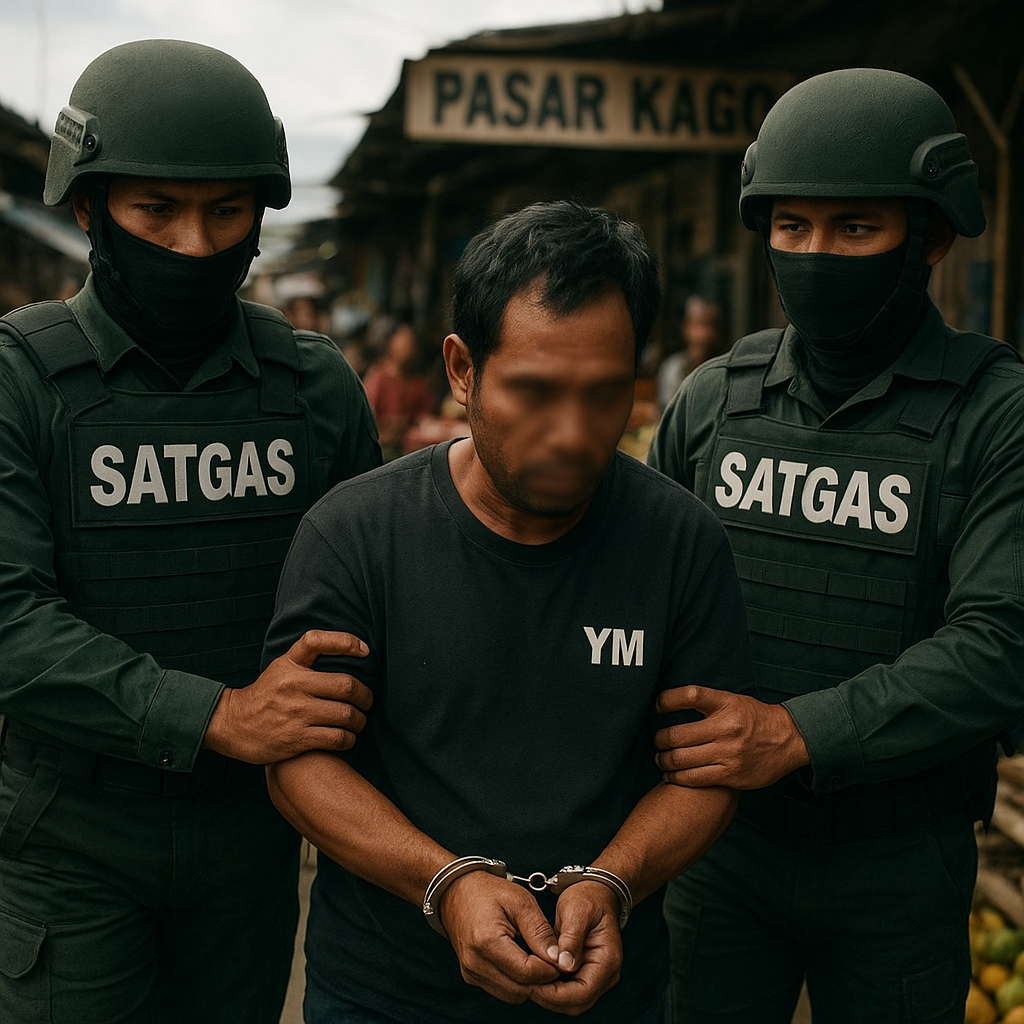 Anggota KKB Kepala Air yang Tembak Mati Karyawan Freeport Ditangkap di Pasar Kago