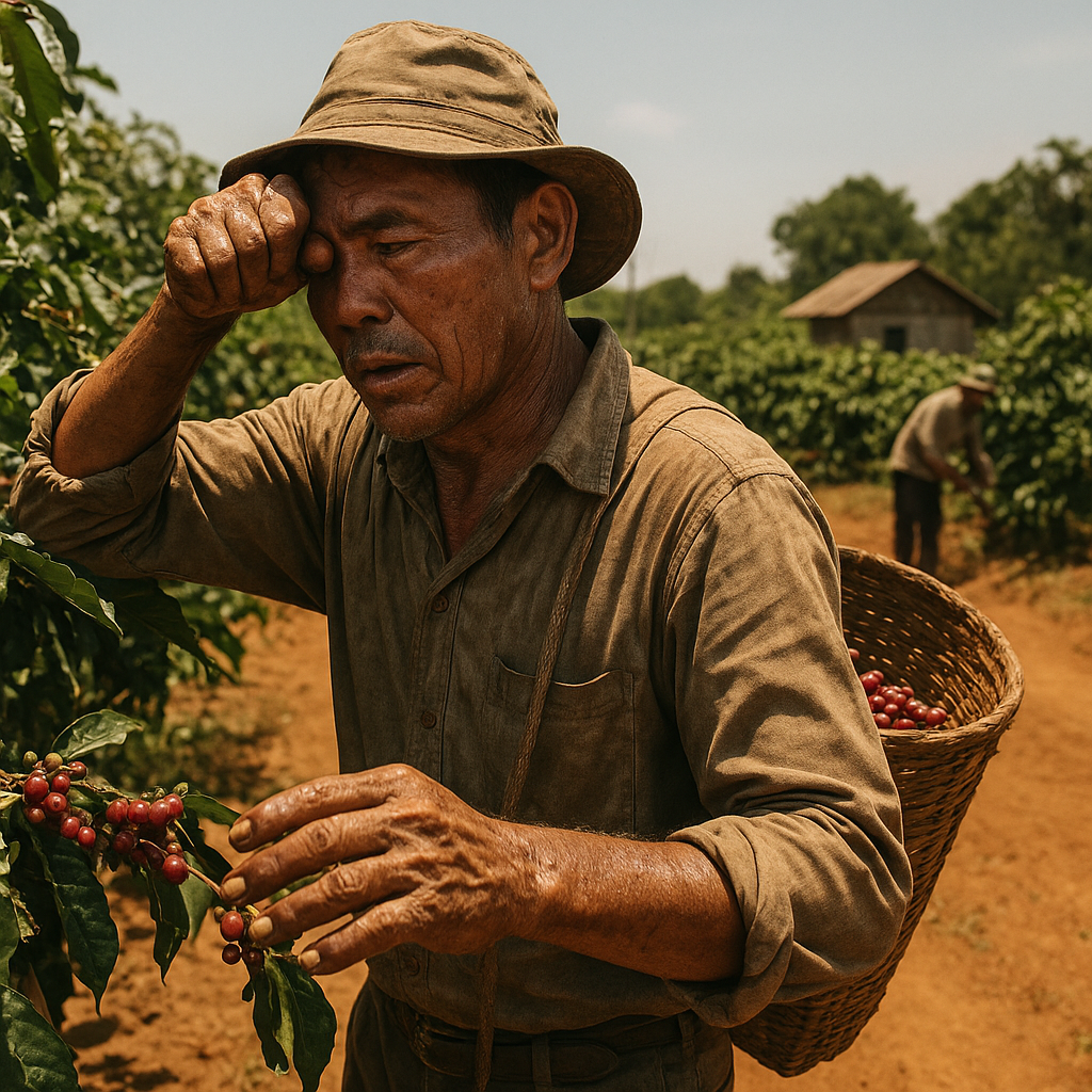 Bersimbah Peluh di Bawah Panas Terik, Petani Kopi di Perbatasan RI-Malaysia Bersiap Panen